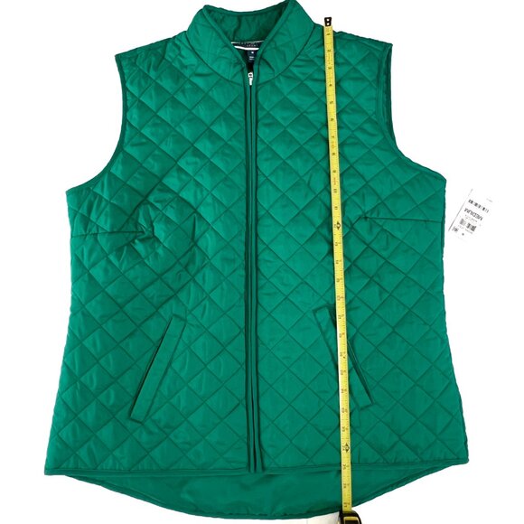 Karen Scott Sport Vest Women Marine Green Size M - Picture 5 of 5